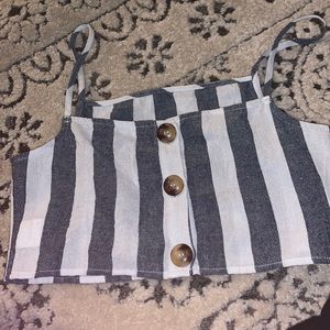 girls striped tank top